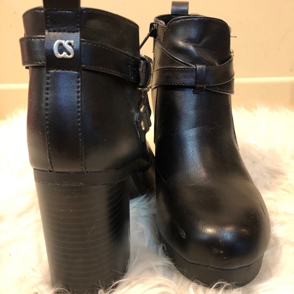 Christian Siriano Black Vegan Leather Shoes - Picture 4 of 5